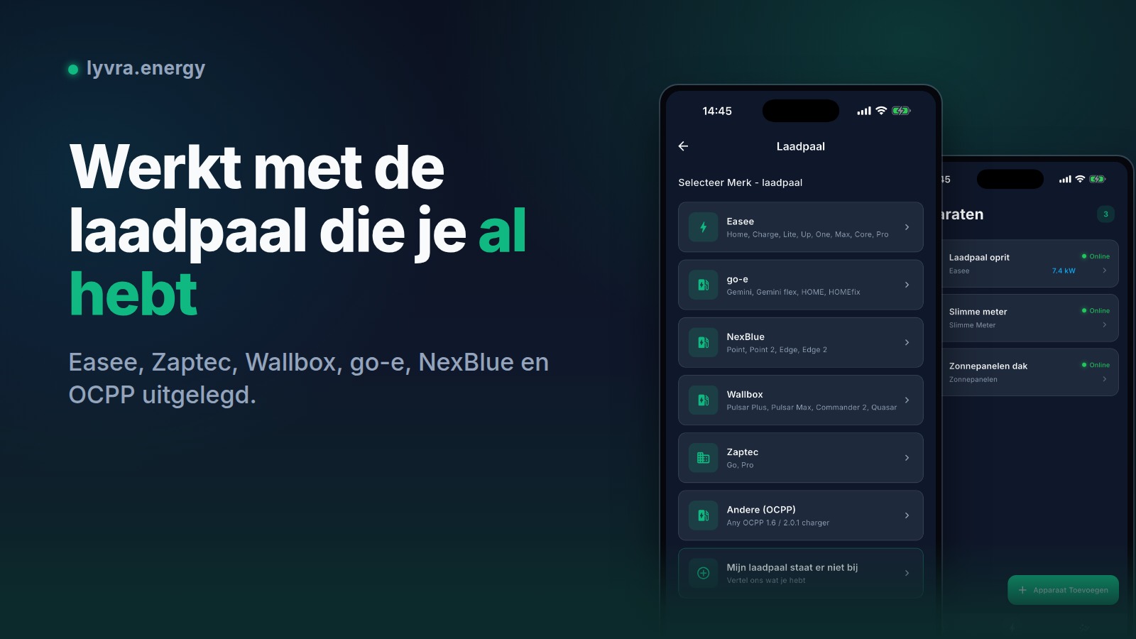 Welke laadpalen kun je slim aansturen? Easee, Zaptec, Wallbox, go-e en OCPP uitgelegd